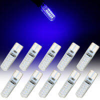 10ชิ้น W5W T10 3014 24LED Canbus ไม่มีข้อผิดพลาดแผ่นเรืองแสงด้านข้างรถสีน้ำเงิน