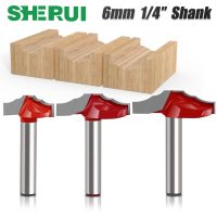 6mm 1/4′′Shank Router Bit Trim Bit Cabinet มีดประตูที่วางแขนมีดทังสเตนเหล็กกัดตัดเครื่องมืองานไม้