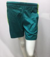 Shorts USA Cotton กางเกงขาสั้นผ้าฝ้ายแถบข้างสีเขียวอ่อน