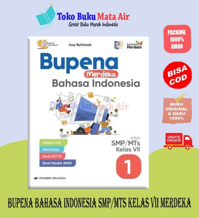 BUPENA MERDEKA BAHASA INDONESIA SMP/MTS KELAS 7 8 9 KURIKULUM MERDEKA ...