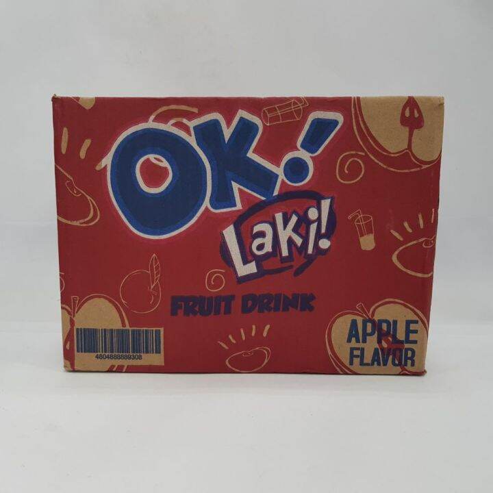 Zesto Ok Laki Apple Flavor Fruit Drink 250Ml x 10♬ | Lazada PH