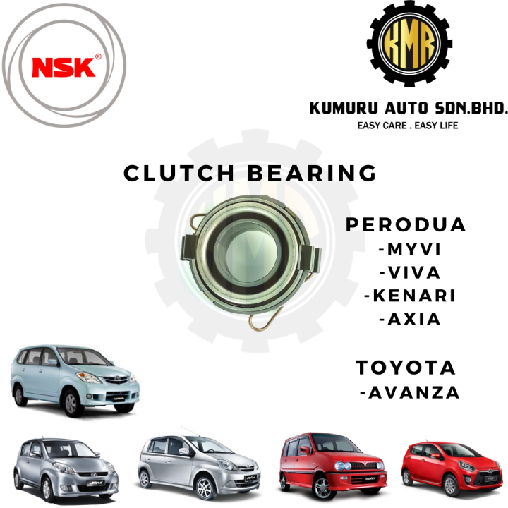 (1pc) NSK Clutch Bearing Perodua Myvi Viva Kenari Axia Avanza Lazada