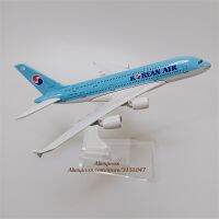 แอร์ A380เกาหลี16Cm,แอร์เกาหลีสายการบินเครื่องบินจำลองแอร์บัสเกาหลีแอร์เวย์1/400โมเดลเครื่องบินอากาศยานรถยนต์ไดคาส