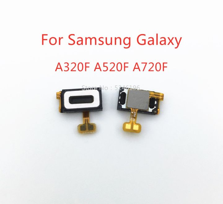 1ชิ้นสายเคเบิ้ลยืดหยุ่นสำหรับลำโพงหูฟังหู Samsung Galaxy A3 A5 A520F A7 A720F เสียงแจ็คหูฟังการเปลี่ยนชิ้นส่วนทดแทน LPX3762ซ่อมแซม