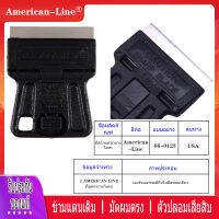 (1 มีดโกน) American-Line 61-0123, ด้ามพลาสติกแก้วใสออยล์, ที่จับใบมีดขอบเดียวปาดน้ำ, ที่จับพลาสติก (สำหรับจับใบมีดคมเดียว)