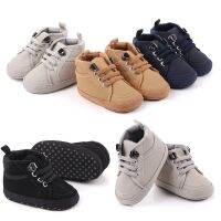 2023 New Baby Shoes Girls Boys Casual Shoes Leather Cotton Non-slip Soft-sole Infant Toddler First Walkers 4-colors 0-18M