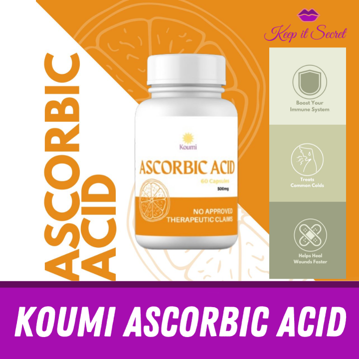 Koumi Ascorbic Acid Supplement 500g/ 60capsules, Pampataba Improve