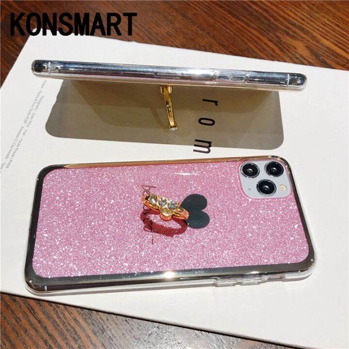 เคสใส่โทรศัพท์-realme-c51-c53-nfc-2023อย่างแข็งสุดหรูใหม่เคสที่มีห่วงสำหรับถือชุบแวววาวฝาครอบการถูกรัก-realmec53เคสมือถือ