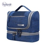 KOKNIT Bathroom Oxford Cloth Waterproof Toiletries Travel Large Capacity Portable Cosmetic Storage Small Items Bag