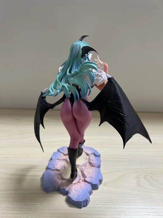 zzooi-23cm-vampireed-hunter-morrigan-aensland-felicia-anime-action-figure-darkstalkers-bishoujo-collection-figurine-halloween-toy-gift