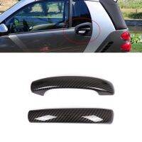 【cw】For Benz Smart 451 Fortwo 2009-2015 Carbon Fiber Car Exterior Door Handle Cover Trim Decor Sticker Accessorieshot