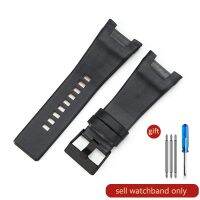 “：{ Genuine Leather Bracelet 32Mm Watchband For Diesel Watch Strap Wristwatches Band For DZ1216 DZ1273 DZ4246 DZ4247DZ287 Watch Band