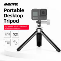 AMBITFUL Mini Portable Handheld 1/4 Tabletop Tripod Stand for Gopro Zhiyun Smooth Q 4 Crane 2 Dji Alloy Gimbal Stabilizer Tripod Mount