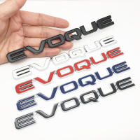 แก้ไขตราตัวอักษรนูนแปะท้ายรถหางสติกเกอร์โลหะรถยนต์ EVOQUE สำหรับแลนด์โรเวอร์ช่วง EVOQUE Discovery Rover Defender Lr4อิสระ