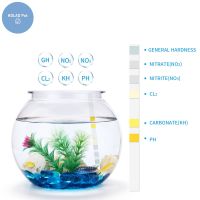 6in1 100PCS Multifunctional Fish Tank Water Quality Ammonia Nitrogen Nitrite PH Test Paper Fishbowl Accessories Aquarium Crap Inspection Tools