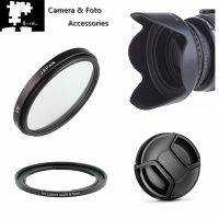 67mm UV Filter &amp; Lens hood Cap, Adapter ring for Canon Powershot SX50 SX40 SX530 SX540 HS Digital Camera-final1