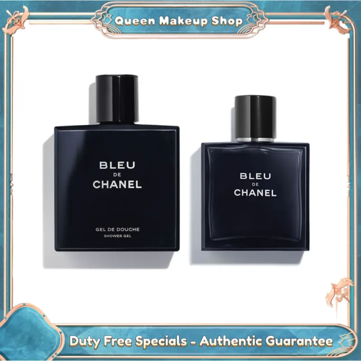 【Genuine】 Chanel Blue Men's Collection Eau de Toilette 50ml + Body Wash