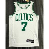 【Hot Pressed】2022 Nba Boston Celtics No.7 Brown White Basketball Jersey