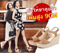 caiti022 รองเท้าแตะส้นเตี้ยสีเทา ดีไซน์เปิดหน้าเหมือนปากปลา ชุดแต่งงานหรูหรา