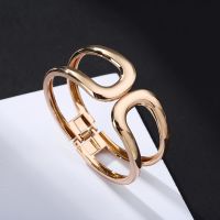 Punk New Shiny Wide Wire Bracelets Hollow Women Men Charms Statement Cuff Bracelet Viking Bangle 2020 Adjustable Bijoux