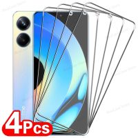 4PCS Screen Protector For Realme 10 11 8 7 9 6 Pro Plus 9i 8i Tempered Glass For Realme C55 C53 C30 C33 C35 C31 C3 C25S C25Y C21