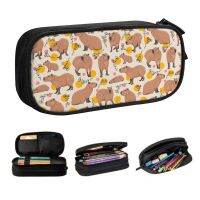 【DT】hot！ Cute Capybara Pencil Case for Boy Girl Large Storage Box School Accessories