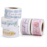 【CW】◎  120pcs/roll Thank You Stickers Labels for Envelope Small Business Sticker Stationery