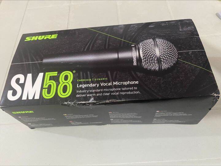 Shure SM58 Cardioid Dynamic Vocal Microphone with Pneumatic Shock Mount