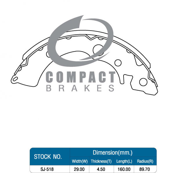 compact-brakes-ก้ามผ้าเบรคคู่หลัง-honda-civic-lxi-exi-ปี-1990-1992-honda-city-1-3-1-5-ปี-1997-2001-tcn-518