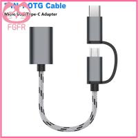 FGFR สายแฟลชไดร์ฟถ่ายโอนข้อมูลเร็วคุณภาพสูงแบบ2 In 1เคเบิลไมโคร USB อะแดปเตอร์ OTG/ประเภท-C เป็น USB 3.0ตัวผู้เป็นตัวเมีย