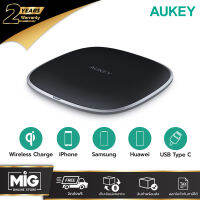 AUKEY แท่นชาร์จไร้สาย ชาร์จด่วนสูงสุด 10W Wireless Fast Charging Pad for Samsung Galaxy Note9 / S9 / S9+, iPhone X / Xs / Xs Max, and และอุปกรณ์ที่รองรับ รุ่น LC-Q6 การันตีของแท้ 100%