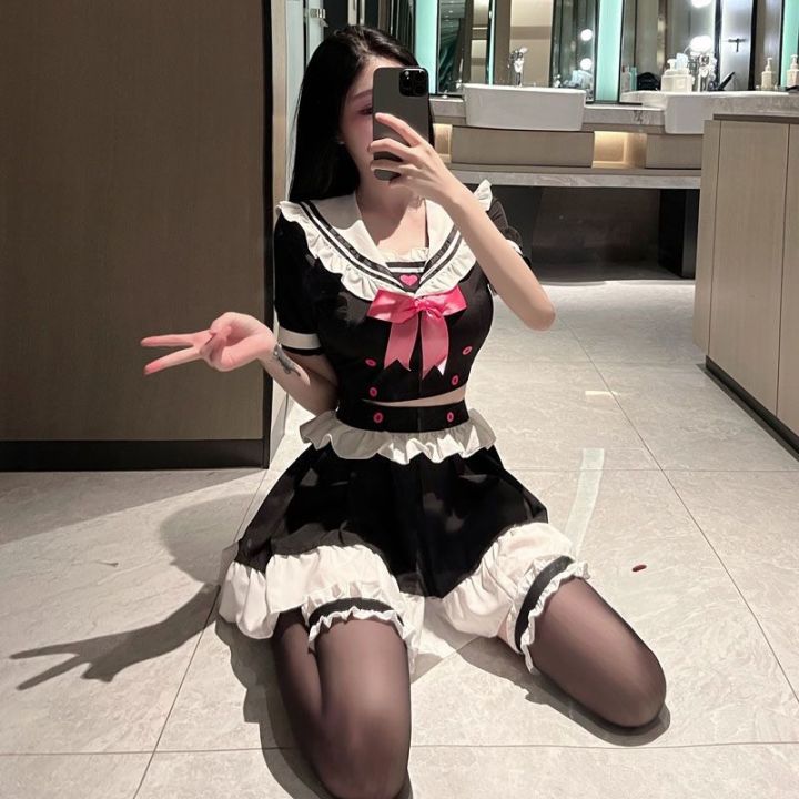maid-outfit-sexy-female-student-uniforms-pajamas-lingerie-extreme-temptation-than-fully-open-spicy-grade
