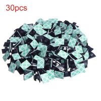 30x Self-adhesive Mini Wire Clips Cable Fastening Holder Network Cable Mount Clamp Rectangle Plastic Tie Sticker Cord Holder