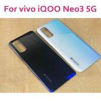 ฝาหลังปิดโทรศัพท์ด้านหลังสำหรับ Vivo Iqoo Neo3 5G เคสด้านหลังประตู V1981A สำหรับนีโอ3ฝาพร้อมเทปกาวใหม่คุณภาพสูง