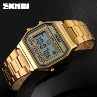 Skmei 1123 WK-SBY Stainless Steel Digital Womens Wrist Watch