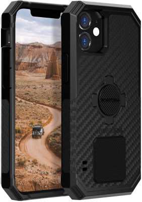 Rokform - iPhone 12 Pro Max Case, Rugged Series, Magnetic Protective Apple Gear, iPhone Cover with RokLock Twist Lock, Dual Magnet, Drop Tested Armor (Black) Black iPhone 12 Pro Max