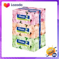 ?Promotion? ส่งฟรี (แพ็ค 3 กล่อง) Kleenex Floral Facial Tissue คลีเน็กซ์ ฟลอรัล กระดาษทิชชู่เช็ดหน้า 140 แผ่น มีเก็บปลายทาง