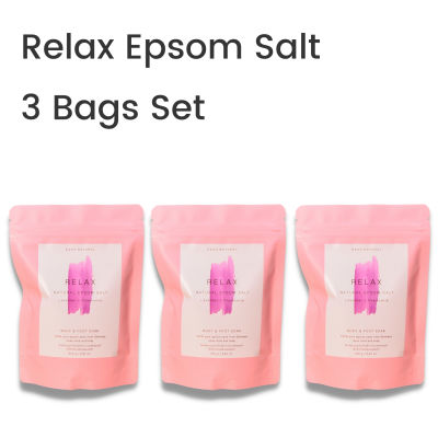 RAKS NATURAL 3 Bags Relax Pure Epsom Salt ดีเกลือฝรั่งจากประเทศเยอรมนี เกลือแช่ตัว เกลือแช่เท้า