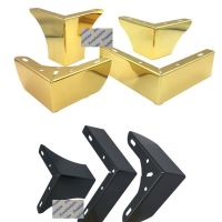 2Pcs/Lot 100Kg Titanium Gold  Matte Black Consice L Shape Furniture Feet Sofa Cabinet Cupboard Coffee Bar Furniture Protectors Replacement Parts Furni