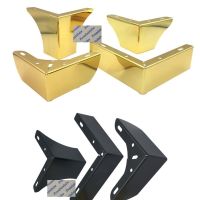 2Pcs/Lot 100Kg Titanium Gold Matte Black Consice L Shape Furniture Feet Sofa Cabinet Cupboard Coffee Bar