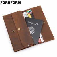 Men Passport Covers Solid Credit Id Card Folders Handmade Passports Holder Case Travel Accessories Passport Wallets Card Holders