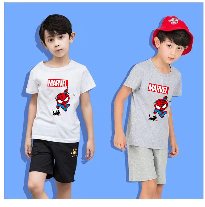 k-2027เสื้อยืดแขนสั้นเด็กลายการ์ตูนน่ารัก-ผ้านุ่มใส่สบาย-ลายเยอะ-สีครบ-ไซส์ครบ-ปลีก-ส่ง