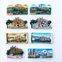 Mallorca Island Magnet Fridge Sticker Travel Commemorative Decorative Craft Jewelry Spanish Resin Three-Dimensional Painted Home 【Refrigerator sticker】❡