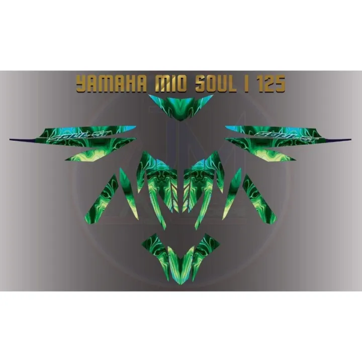 立即发货 YAMAHA MIO SOUL I 125 REGULAR NON REFLECTIVE MOTORCYCLE DECALS
