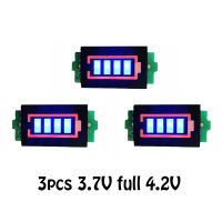 3ชิ้น12โวลต์3วินาที18650วัดระดับความจุโมดูลหน้าจอแสดงผล Li-Po ลิเธียมไอออนแบตเตอรี่ลิเธียมมิเตอร์