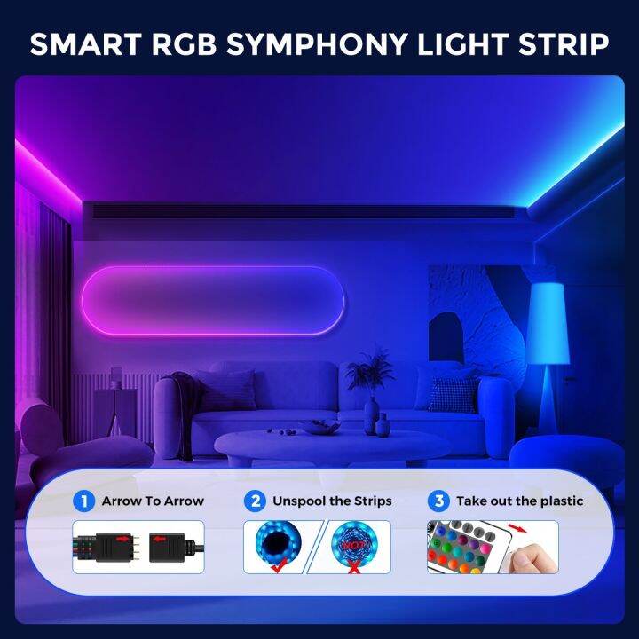 colorrgb-แอปไฟแถบไฟ-led-ตกแต่งเทปรีโมทสำหรับห้องไฟ-led-10ม-15ม-20ม-30ม-นีออน-led-ไฟด้านหลังทีวีแถบไฟ-led-แถบไฟ-led