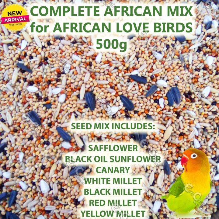 500g African Love Birds Food AFRICAN MIXED BIRD SEEDS contains