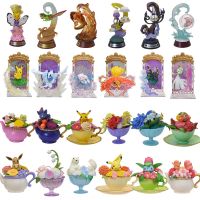 【LZ】✓  Pokémon Cartoon Figures Zorua Bulbasaur Ho-Oh Eevee Mewtwo Ninetales Random Toys Copa Série Flores do sono Presente de aniversário 1pc