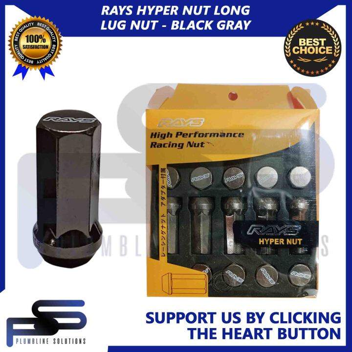 Nut Long Wheel Rays Lug Nuts with HEX Adapter High Performance Racing