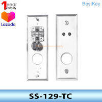 SS-129-TC BESTKEYStainless steel switchplate, slimline, 2 Led, tampered